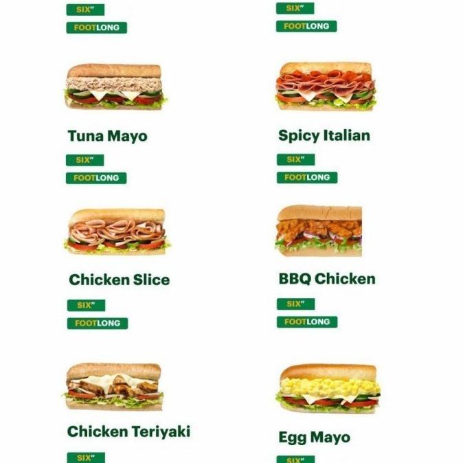 Gambar Subway Sub Way Sandwich Italian Bmt Steak Cheese Tuna Chicken Roasted #Gratisongkir - Italian BMT, SIX (15cm) dari SALFOC undefined Tokopedia