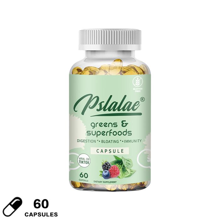 Gambar Suplemen Diet Kapsul Sayuran Hijau dan Makanan Super, Pencernaan, Kembung, Imunitas, 60/120 Kapsul/Botol - 60kapsul dari Suplemen Yiw undefined Tokopedia