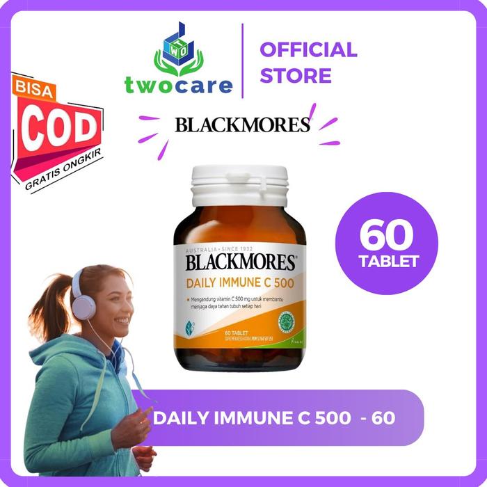 Gambar Blackmores Daily Immune C 500 Blackmores Vitamin C 500mg 60 tablet - 1 Botol dari Twocare undefined Tokopedia