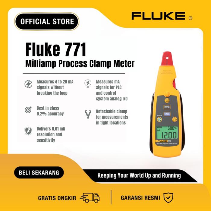 FLUKE 771 - Pince multimètre de process 4-20 mA FLUKE 771 - Pince multimètre de process 4-20 mA