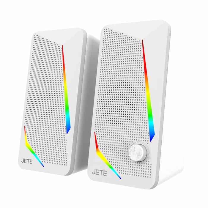 Gambar Speaker PC JETE SC101 Komputer Laptop 5 Watt with LED Light - Garansi - White dari JETE Authorized Bandung undefined Tokopedia