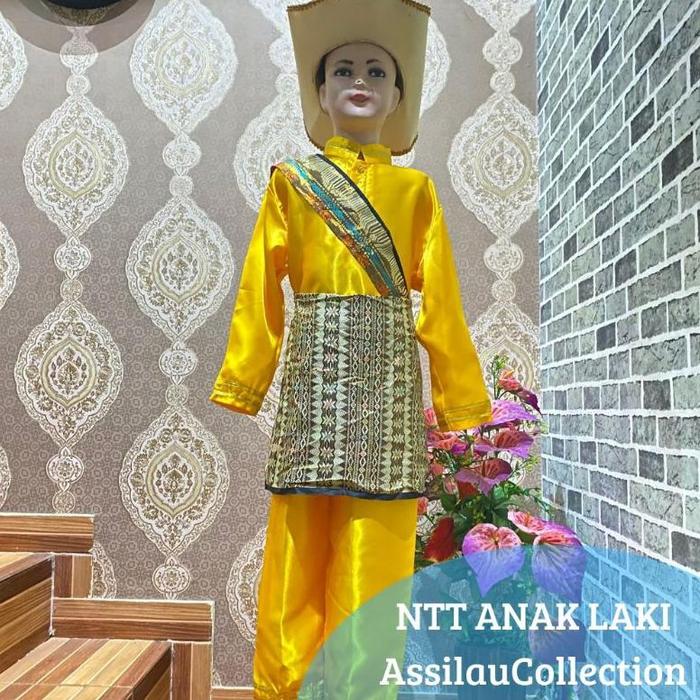 Gambar Baju Adat Nusa Tenggara Timur Anak-Anak(Pria/Wanita) - Pria, 3 dari luckystar shop11 undefined Tokopedia