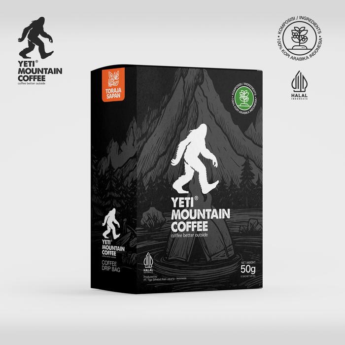 Gambar Yeti Mountain Coffee - Coffee Drip Bag 5 Sachet Single Origin - Toraja Sapan dari Pinnacle Pro Bandung undefined Tokopedia
