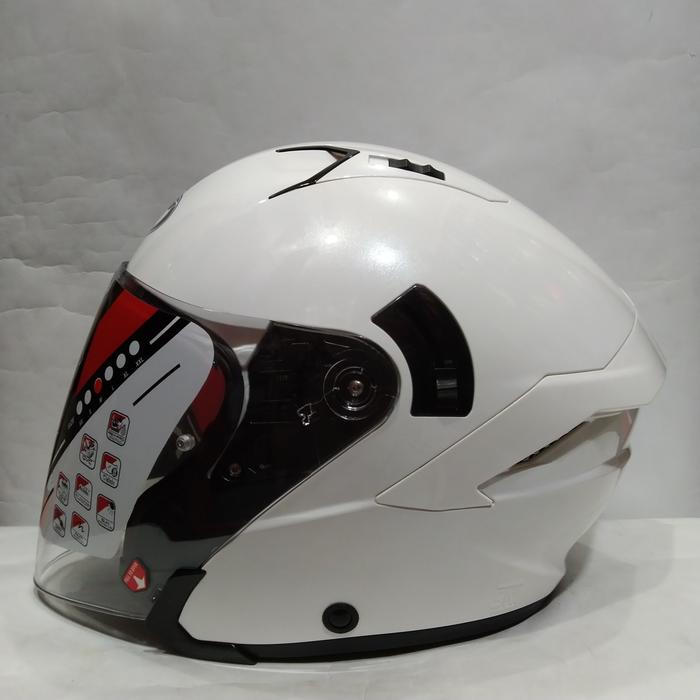 Helm Nfj Half Nfj Kyt Jual HELM KYT NFJ SOLID WHITE HELM HALF FACE