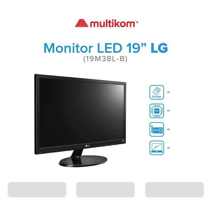 Gambar MONITOR LG LED 19M38L-B 19M38H-B 18,5" HDMI TKDN dari MULTIKOM ID undefined Tokopedia