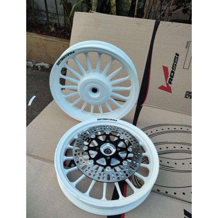 Gambar VELG RACING V ROSSI VENOM GALAXY PALANG 18+PIRINGAN 260MM MOTOR BEAT KARBU/BEAT ESP/BEAT FI/BEAT DELUXE/VARIO 110 KARBU/VARIO 110 FI/VARIO125/VARIO 150/GENIO/SPACY/SCOOPY KARBU/SCOOPY FI - Hitam p-18, Vario 125/150 dari Speed stores- undefined 3 Tokopedia