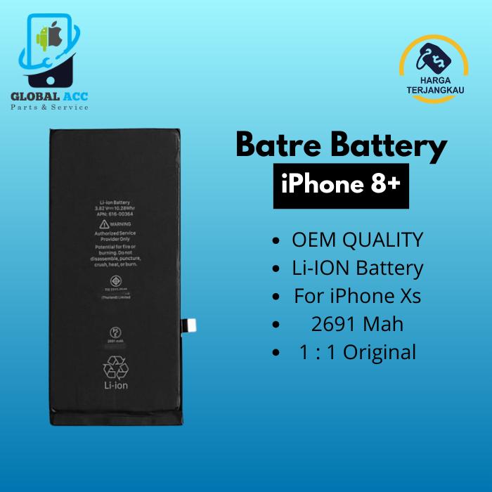 batre baterai battery iphone plus 8+ AA di Global Accessoris Tokopedia