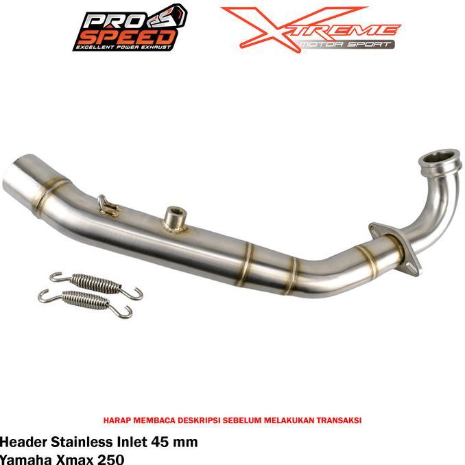 Gambar Terlaris Header / Pipa Knalpot Prospeed Untuk XMAX 250 Stainless / Titanium - 45mm dari astriri424 undefined Tokopedia