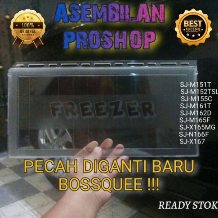 Gambar di tutup freezer kulkas sharp 1 pintu buka atas original 100% di - AT - BUKA ATAS, P = 39 L = 20 dari gemtadukcell undefined Tokopedia