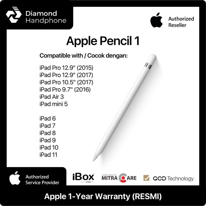 Gambar Apple Pencil 1 2 Gen 1st 2nd iPad Pro Resmi - 1st Gen dari Diamond Handphone Bali undefined Tokopedia