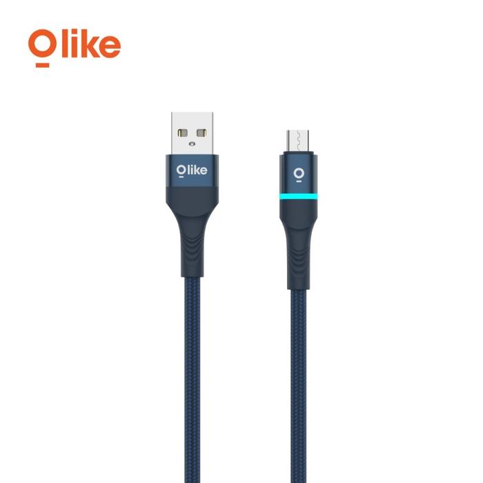 Gambar OLIKE KABEL CHARGER | KABEL DATA | FAST CHARGING LED USB MICRO TYPEC IPHONE - D101 - USB To Micro dari Starcomp Solo undefined Tokopedia