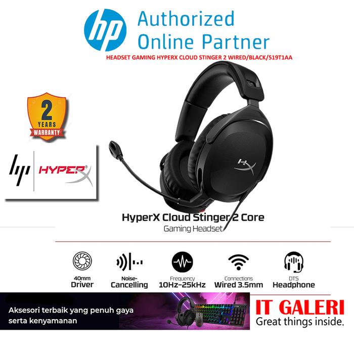 Gambar HyperX Headset Gaming Cloud Stinger 2 Core Wired dari IT GALERI - HP AUTHORIZED undefined Tokopedia