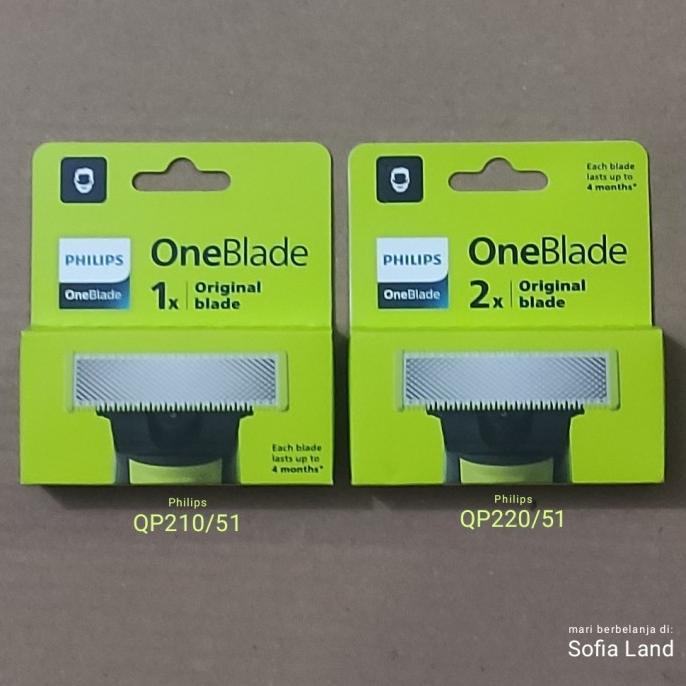 Gambar philips qp220 dan qp210 refill pengganti pisau oneblade qp1424 - QP220 isi 2 dari gellryshopp undefined Tokopedia