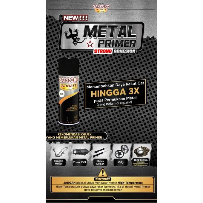 Gambar Sapporo Ultimate Metal Primer / Cat Spray Semprot Aerosol Terbaik dari XOREAStore undefined Tokopedia