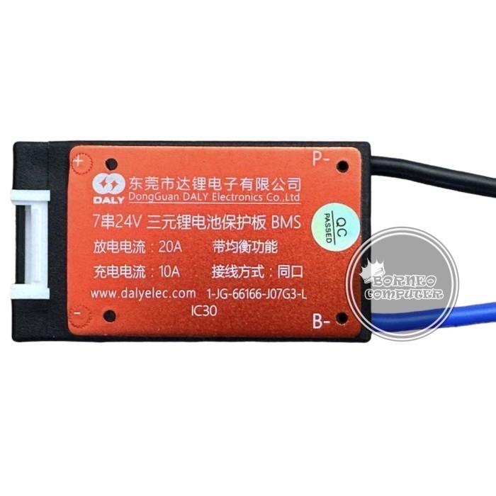 Jual BMS Daly 7S 24V Baterai Lithium 18650 - 7S 24V 20AH - Kota ...