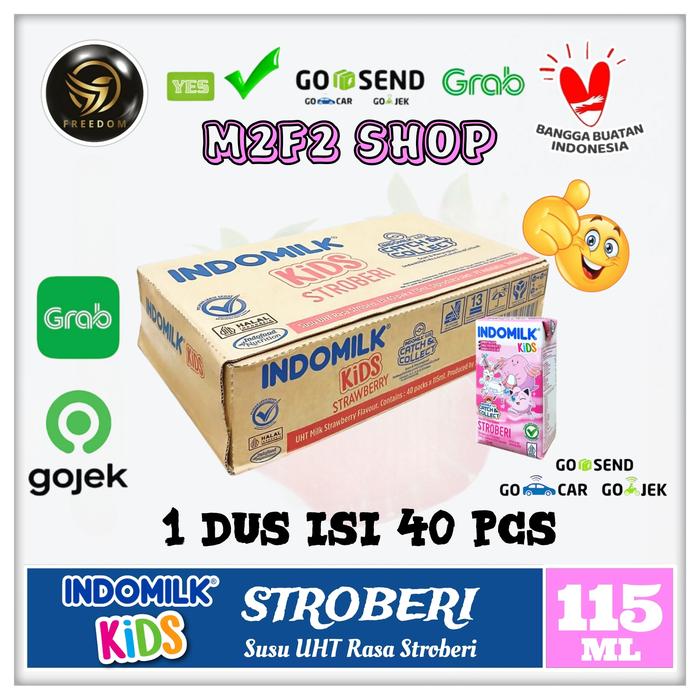 Gambar Susu Indomilk Kids UHT Semua Rasa - 115 ml (Khusus Gojek/Grab) - Stroberi dari M2F2 Shop - Paseban undefined Tokopedia