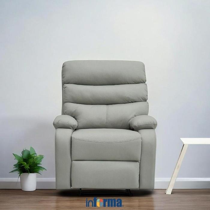 Jual Informa Niels Sofa Recliner Fabric Seater Abu-Abu Tempat