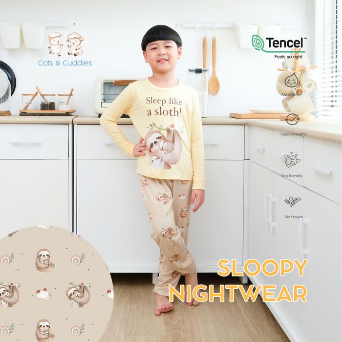 Gambar Cots & Cuddles - Little Me Series Nightwear | Tencel Micromodal | Setelan Piyama Anak -  Anak - SLOOPY, 2 YEAR dari Cots & Cuddles Official undefined Tokopedia