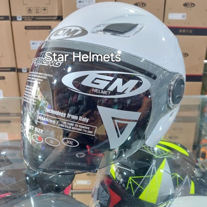 Gambar Helm GM Venus Hijab Solid White BEST SELLER - L dari syah stores01 undefined Tokopedia