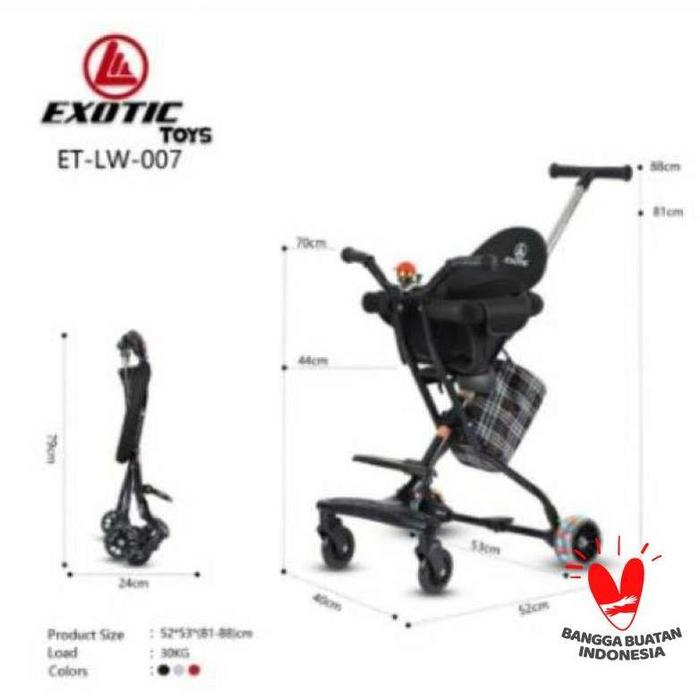 Jual NEW Magic Stroller Micro Trike Exotic LW 007 ET-LW007 Kota