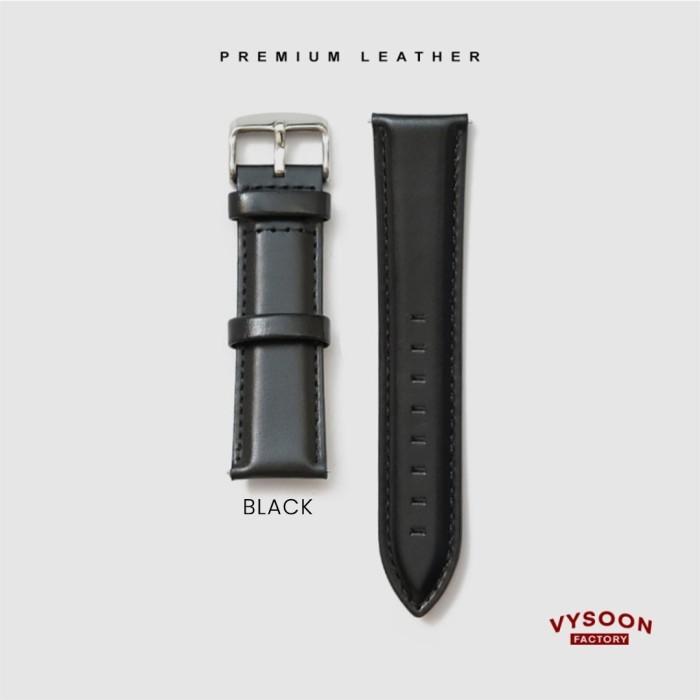 Gambar Tali Kulit Jam Tangan / Tali Strap Jam Fossil 14mm 16mm 18mm 20mm 22mm - QR-Black, 14mm dari Doctor Strap undefined Tokopedia