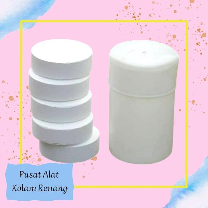 Gambar TCCA TABLET 90% | Kaporit Tablet Besar Kemasan 1Kg dari Pusat Alat Kolam Renang undefined Tokopedia