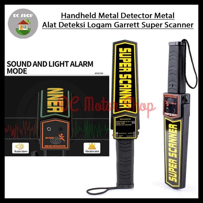 Gambar SALE TERMURAH HANDHELD METAL DETECTOR METAL ALAT DETEKSI LOGAM GARRETT SUPER SCANNER - Tanpa Baterai dari TokoBersih_ undefined Tokopedia