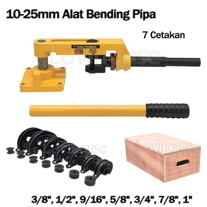 Gambar Alat Bending Pipa Manual 10-25mm Besi/Galvanis/Stainless Steel/Aluminum Pipe Bending Tool Alat Bengkok Besi - kotak kayu set dari KIIP Store09 undefined Tokopedia