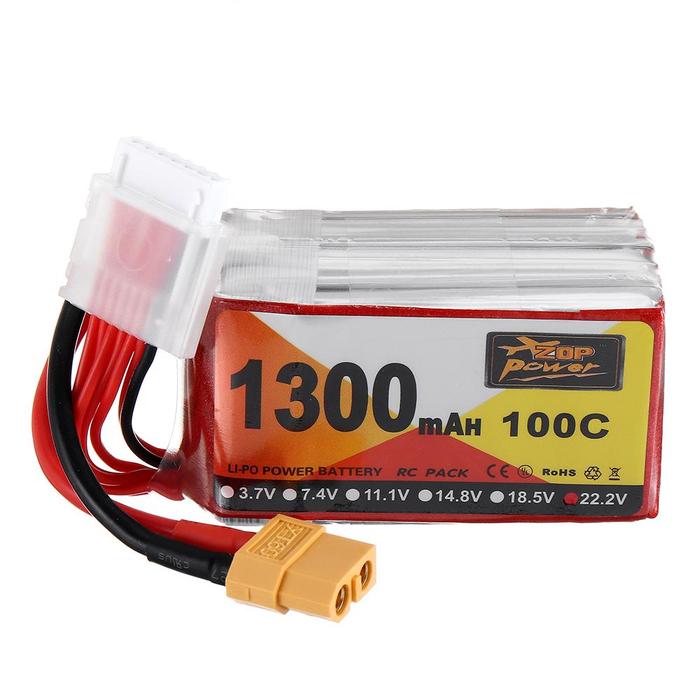 Gambar ZOP Power 22.2V 1300mAh 100C 6S Lipo Battery XT60 Plug for Store 10B dari ayubst undefined Tokopedia