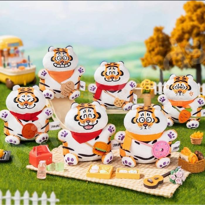 Gambar Funism Alexander The Fat Tiger - Panghu Tiger Series Food Party Series Plush Blind Box Pendant - 1 Pcs Random dari MiLoOo Shopz undefined Tokopedia