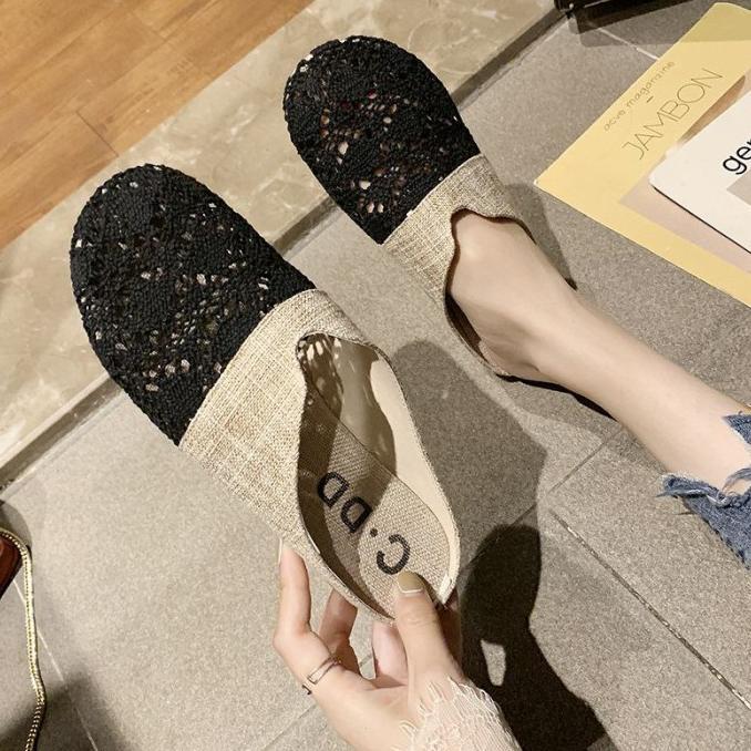 Gambar PROMO TERBARU SEPATU SANDAL SELOP WANITA IMPORT WOL MULES SENDAL CEWEK BRANDED MURAH - Black, 36 dari GoStrade undefined Tokopedia