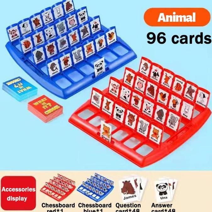 Gambar Geetoy WHO IS IT Permainan Papan Latihan Memori Logika Tebak-tebakan Lucu untuk Keluarga Mainan Edukasi Anak-anak Kotak Plastik Board Games Kartu New 100% original - hewan dari QAJHUO796 undefined Tokopedia