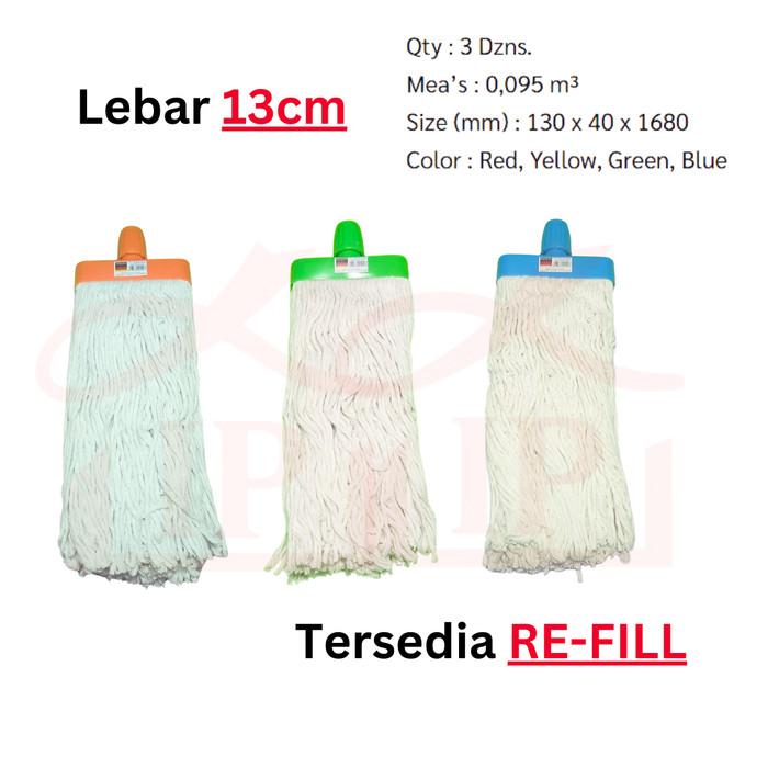 Gambar Tongkat Alat Pel Lantai Nagata Ring A Mop Taiwan NGT404 Refil NGT404N - REFILL dari IstanaPerabot888 undefined Tokopedia