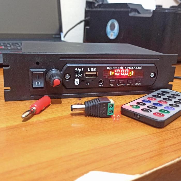 Gambar NEW!!! power amplifier bluetooth rakitan 12v dc stereo 2x30watt / tape mobil single din rakitan dari PT LANGGENG undefined Tokopedia