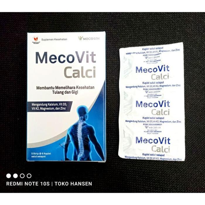 Gambar TERLARIS MecoVit Calci Vit D3 + K2, Magnesium, Zinc dan Kalsium Suplemen kesehatan - STRIP isi 6 dari XANJO PEDIA undefined Tokopedia