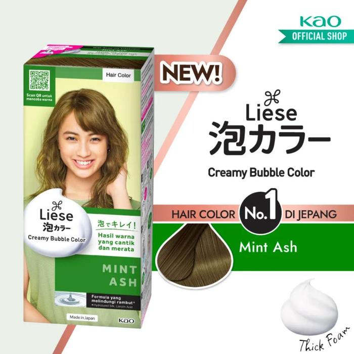 Gambar [ instan & same day langsung diproses ] mise en scene hello bubble / liese bubble hair color foam blaune shampoo cat rambut - Liese Mint Ash dari Cantika-Shop78 undefined Tokopedia