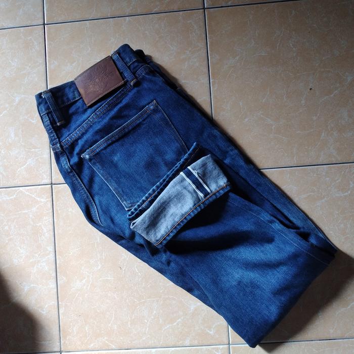 Jeans Wide Jual Selvedge Denim Celana Panjang Denim Selvedge 16oz