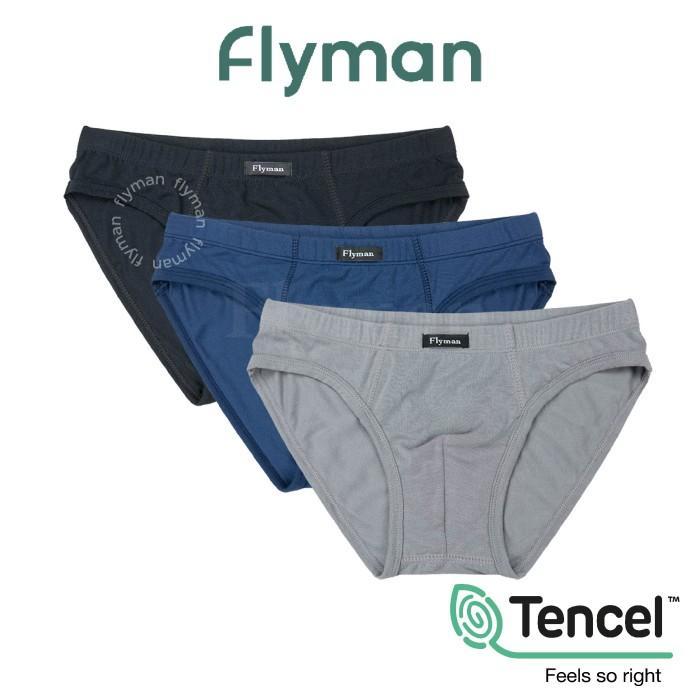 Gambar Flyman Celana Dalam Pria Brief Tencel 3 pcs FM 3075 - M dari 7 turunan undefined Tokopedia
