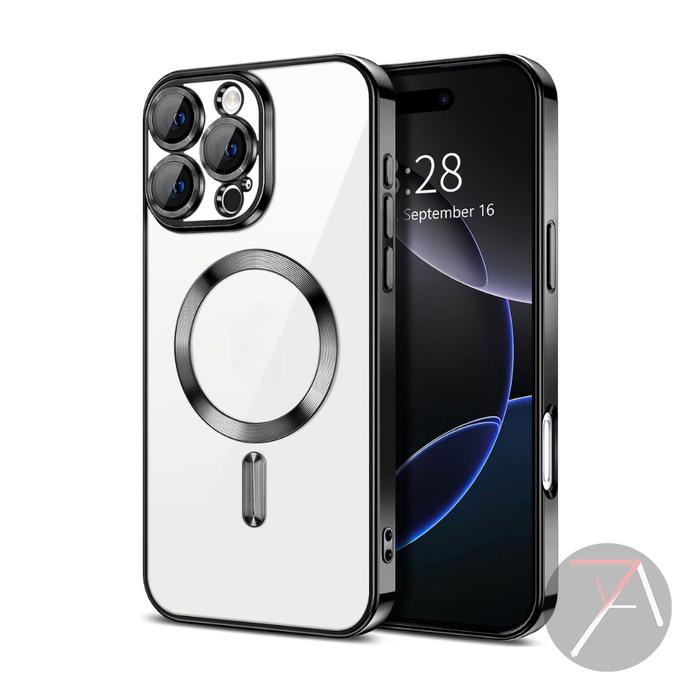 Gambar Bunso ARGUS Soft Case untuk Iphone 16 Pro Max 15 14 16Pro 15Pro 14Pro 14Plus Plus Clear Magsafe Silicone SoftCase Magnetic Silikon Cover Casing With Camera Lens Glass Protector Iphone16 Iphone15 Iphone14 - Hitam, Iphone 16 Pro Max dari 17 Agustus Case undefined Tokopedia