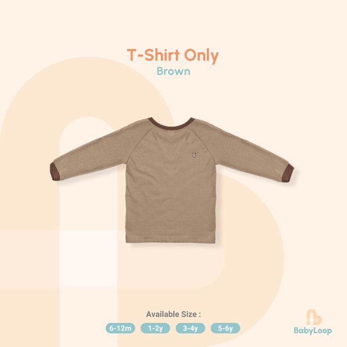 Gambar Year End Sale T-Shirt Only - Baju anak 1-6 tahun - Baby Loop - Brown, 6-12 Month dari Baby Loop Authorized Reseller undefined Tokopedia