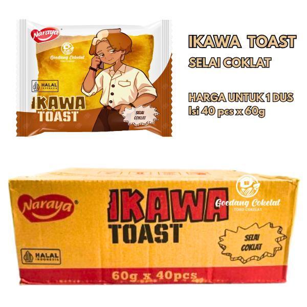 Gambar Kue Ikawa Toast Roti Naraya Ikawa Panggang Sandwich Butter Roti Viral Aneka Rasa Coklat Cream Cheese Pandan Srikaya Vanila 1 Dus Isi 40 Pcs X 60G High Quality - Coklat (DUS) dari Pitaloka Cake undefined Tokopedia