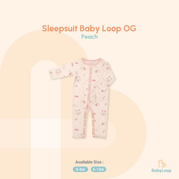 Gambar Year End Sale - Baju Anak - Sleepsuit Tencel Baby Loop OG - Baby Loop - Peach, 6-12 month dari Baby Loop Authorized Reseller undefined Tokopedia