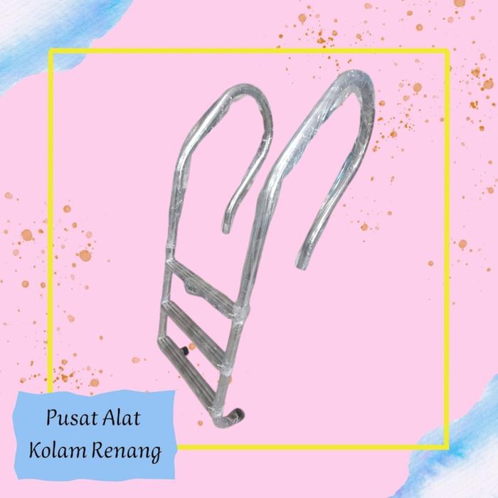 Gambar Tangga Kolam Renang Stainless 304 3Trap | Swimming Pool Ladder dari Pusat Alat Kolam Renang undefined Tokopedia