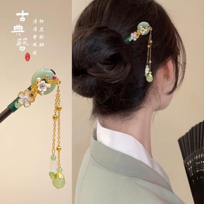 Gambar Tusuk Konde Tusuk Sanggul Kayu Wooden Stick Chinese Style H172 - Varian 3 dari Star Gallery undefined Tokopedia