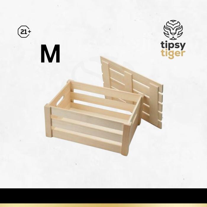 Gambar Tambahan Packing Kayu Khusus JNE (S / M / L / XL) - M (3-6 Bottle) dari Tipsy Tiger undefined Tokopedia