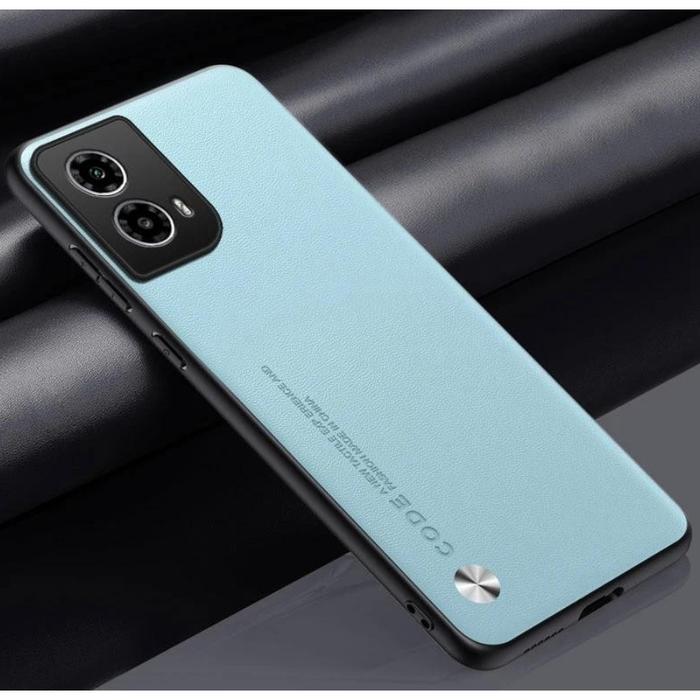 Gambar Motorola Moto G45 HardCase Soft Casing Cover Leather Code Case Shockproof Kulit - Skyblue dari ProCase Store undefined Tokopedia