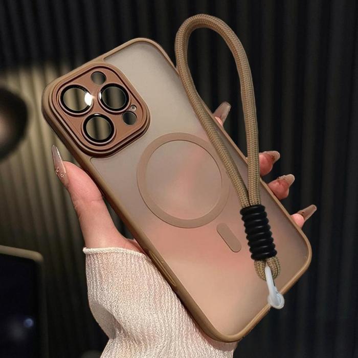 Gambar ACC Casing Desert Titanium Luxury Matte magnetic wireless charging anti-fingerprint hard phone case For iPhone 16 15 14 13 12 11 Pro Max 16 plus Case Premium 13pro Shockproof 14pro Magsafe Cover 15pro titanium gray 16pro Lanyard - desert titanium, iphone 11 dari MEXO 66 STORE undefined Tokopedia