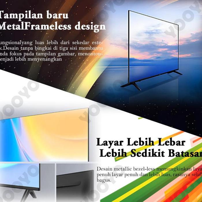 Gambar New YOOYO Smart TV 24 Inch - TV Android 12.0 OS - FHD 2K - HDR 10 - Dolby AUDIO - Wifi/Google Play/Netflix/Youtube/HDMI/USB Original Garansi dari Vogue-Nest undefined Tokopedia