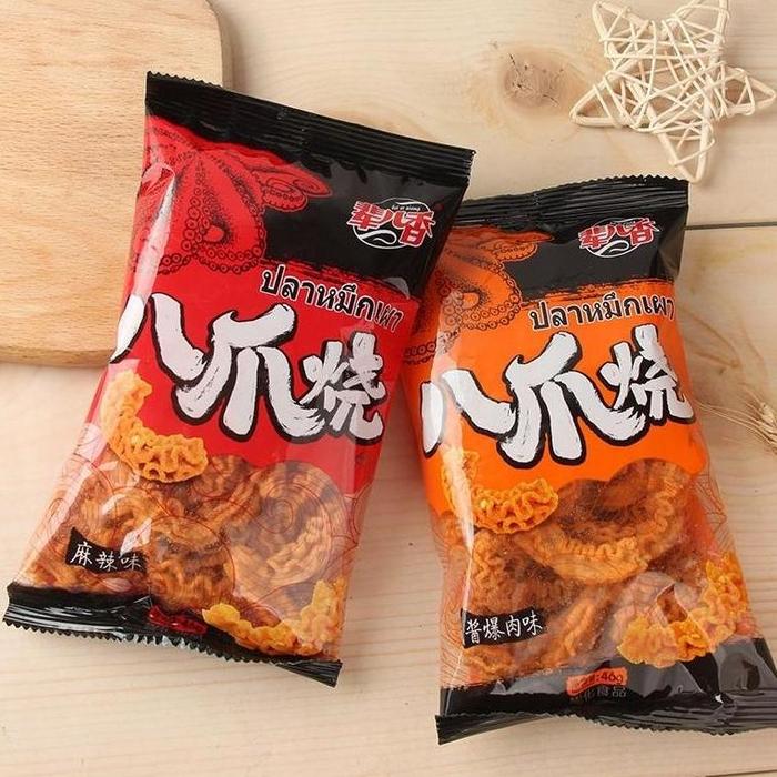 Gambar Beli 2 Bonus 1 Kripik Gurita Gurih Octopus Isi Banyak 46 Gram - Bbq, Keripik gurita dari Twins pedia undefined Tokopedia