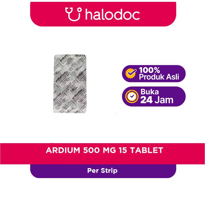 Gambar Ardium 500 mg 15 Tablet - Meringankan Wasir dari Halodoc Official Store undefined Tokopedia
